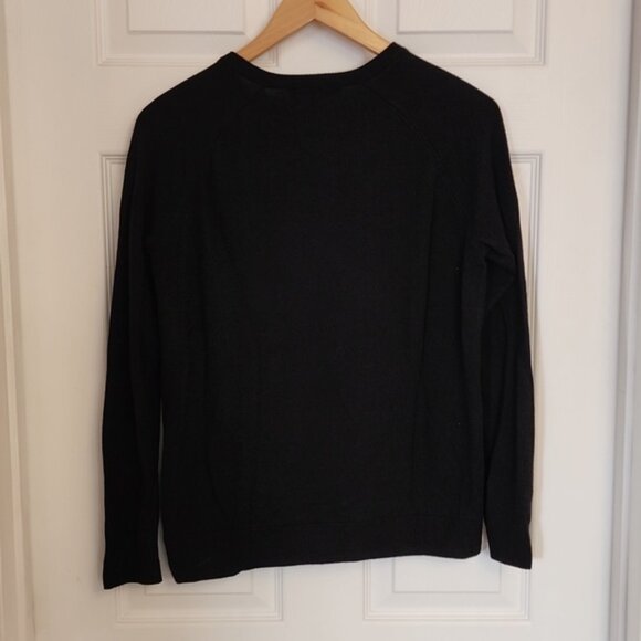 Michael Kors Black Sweater with Silver Zipper Accents. Size M. - Picture 5 of 7